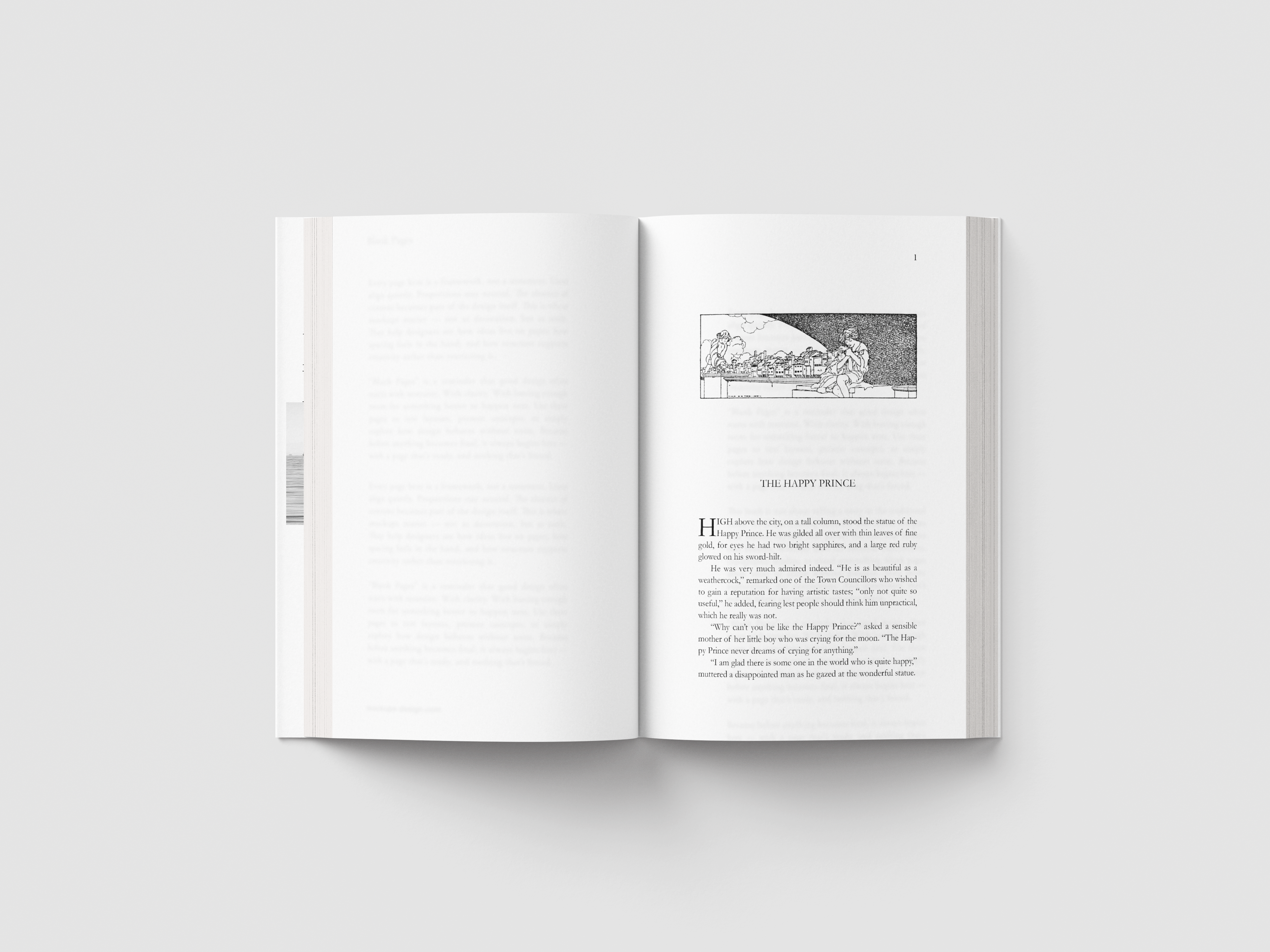 The Happy Prince book layout