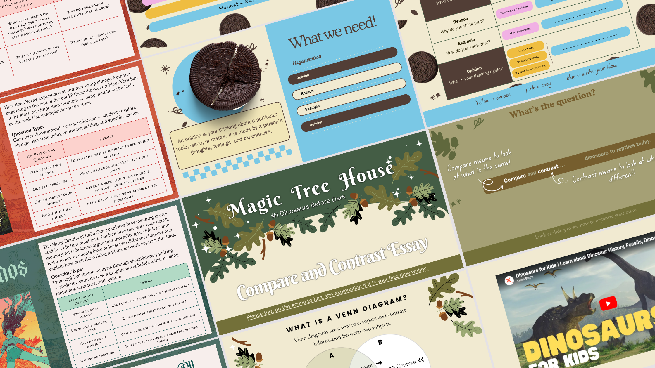 Teaching slide design